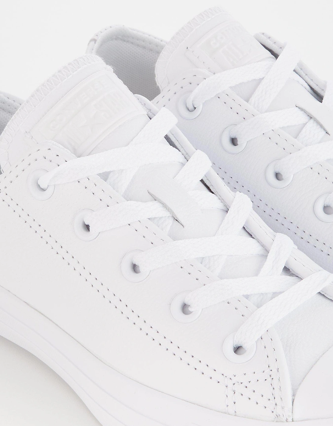 Unisex Leather Ox Trainers - White