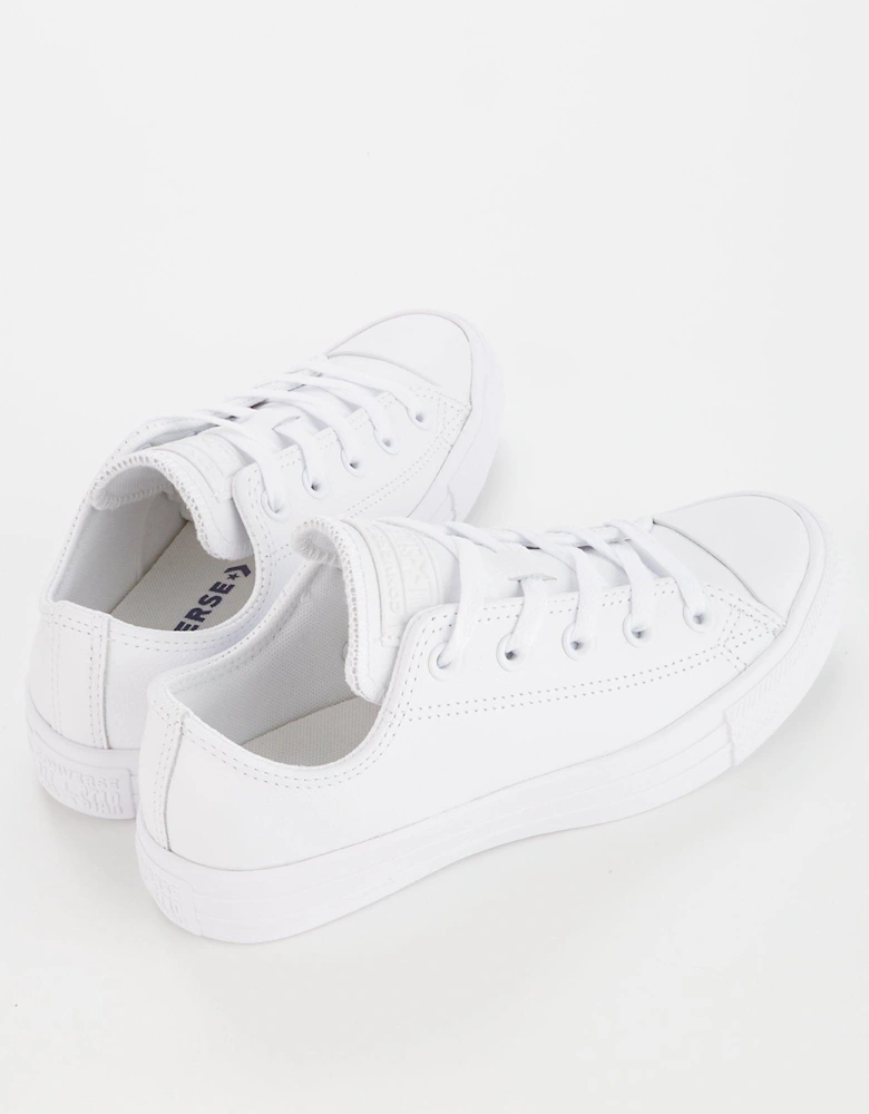 Unisex Leather Ox Trainers - White