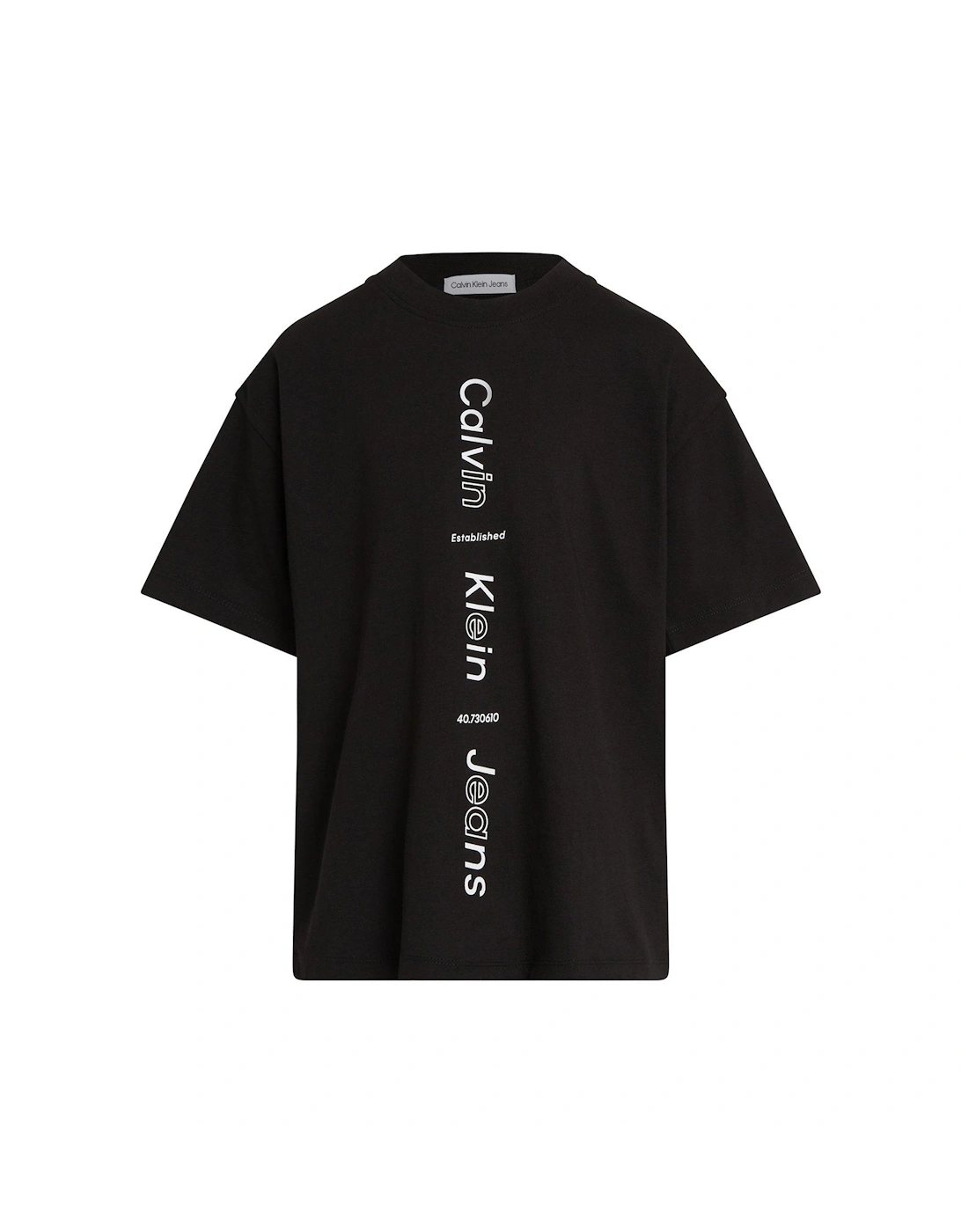 Boys Maxi Logo Relaxed Short Sleeve T-shirt - Ck Black, 6 of 5