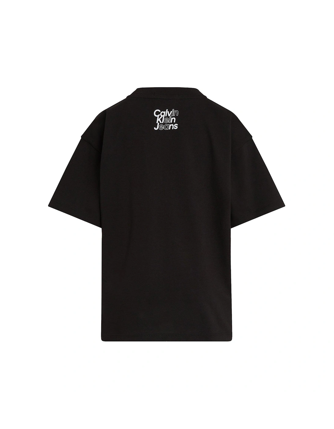 Boys Maxi Logo Relaxed Short Sleeve T-shirt - Ck Black