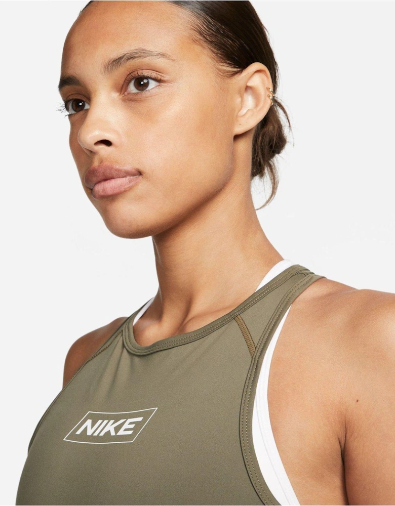 Womens Pro Dri Fit Tank - Khaki