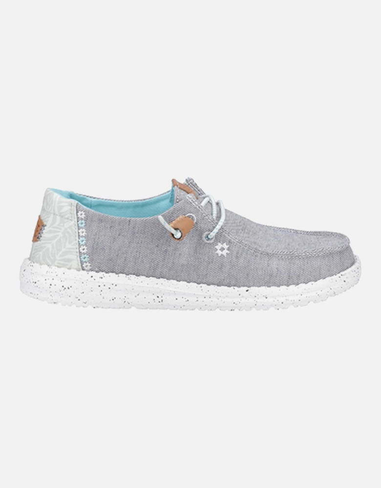 Women's Wendy Heathered Slub Tropical Slip On Shoe Grey