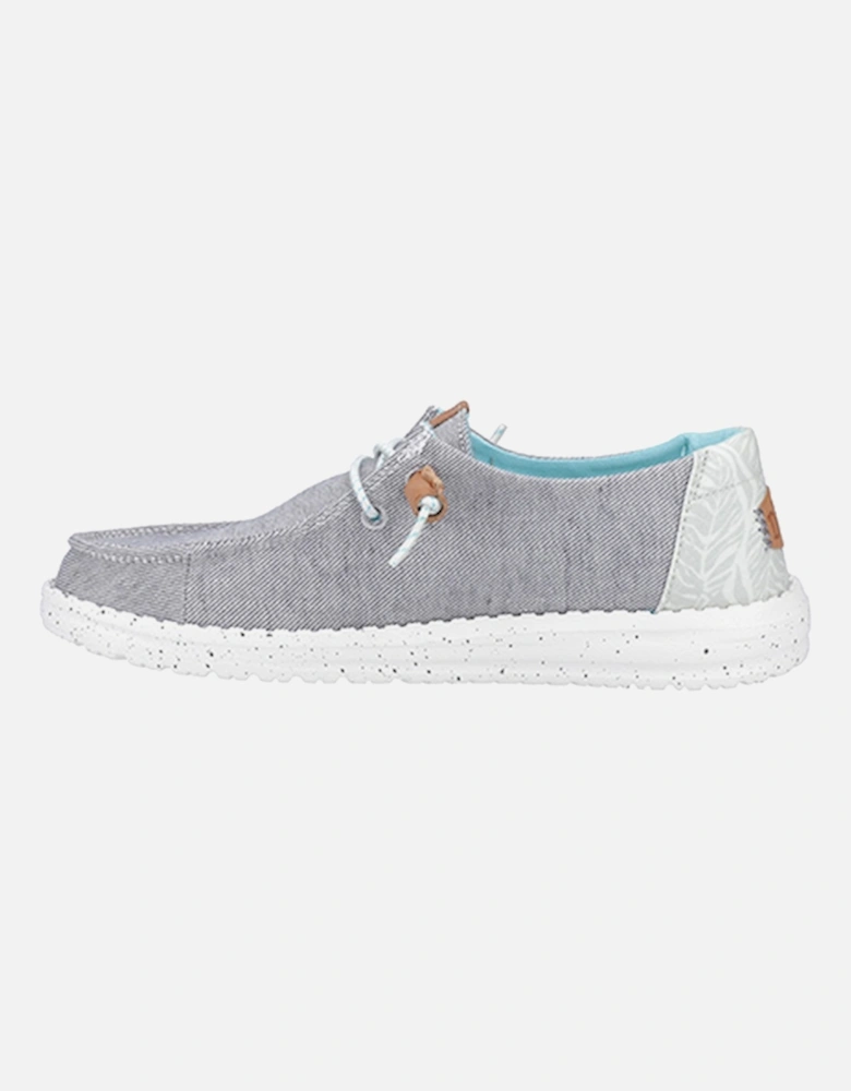 Women's Wendy Heathered Slub Tropical Slip On Shoe Grey