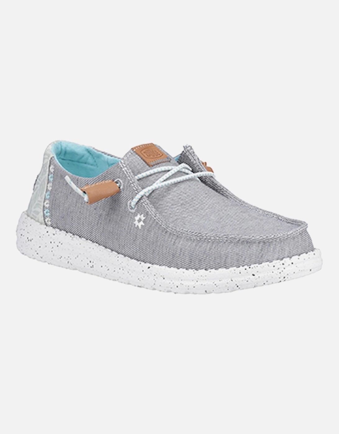 Women's Wendy Heathered Slub Tropical Slip On Shoe Grey