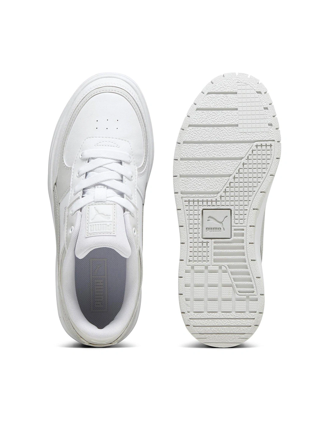 Cali Dream Leather Trainers - White/Grey