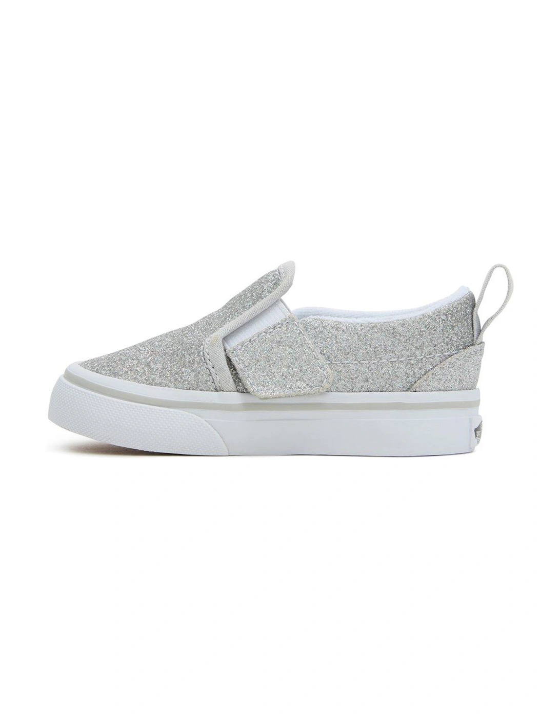Toddler Slip-on Glitter Trainers - Silver