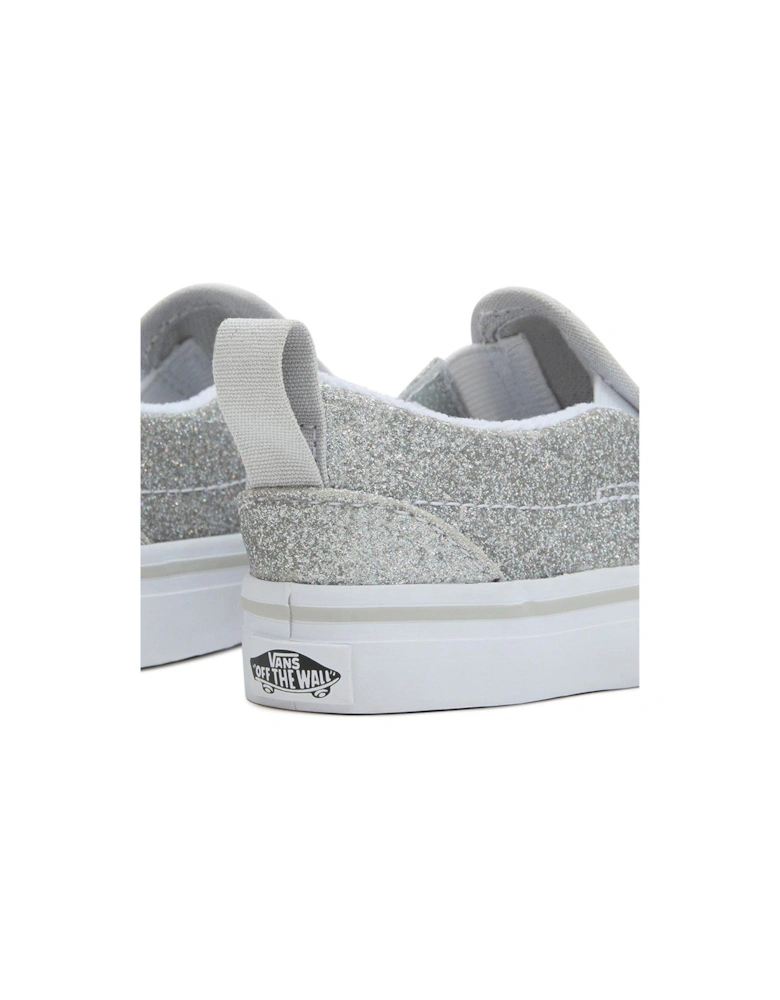 Toddler Slip-on Glitter Trainers - Silver