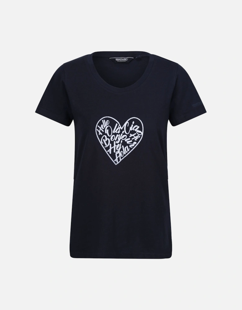 Womens/Ladies Filandra VIII Amore Heart T-Shirt