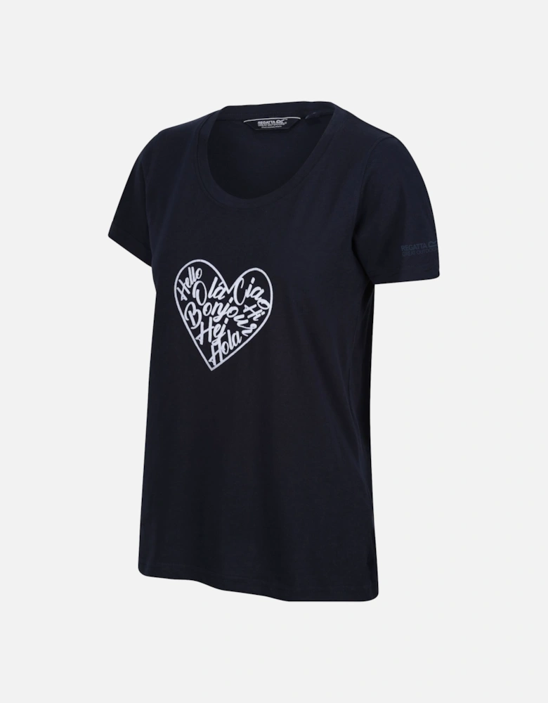 Womens/Ladies Filandra VIII Amore Heart T-Shirt
