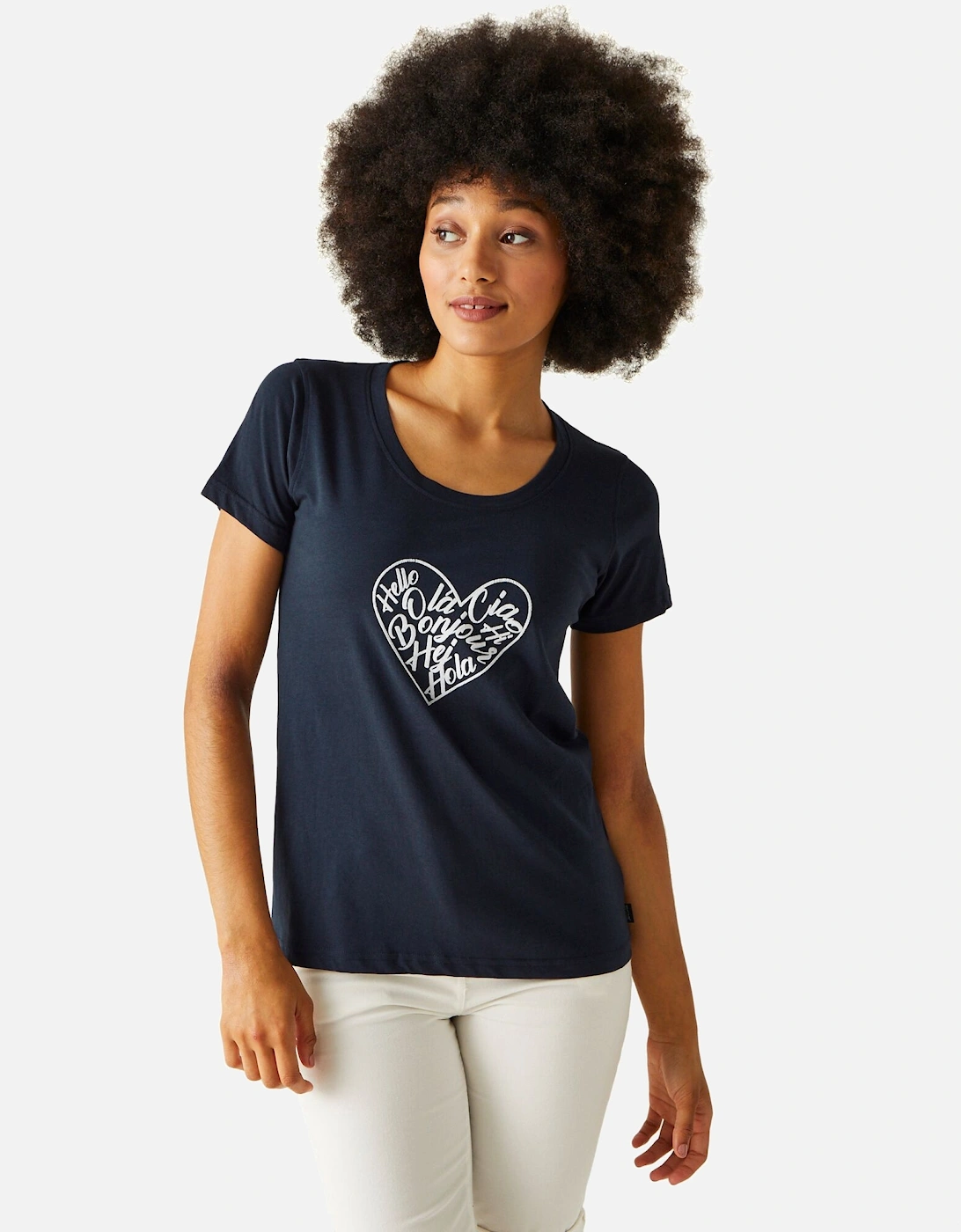 Womens/Ladies Filandra VIII Amore Heart T-Shirt