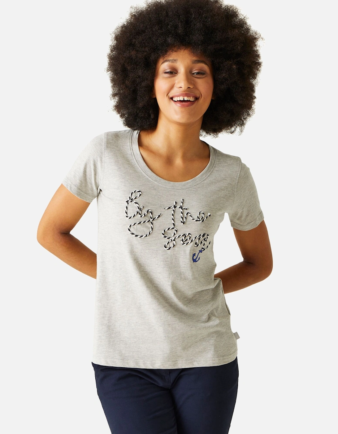 Womens/Ladies Filandra VIII Text Marl T-Shirt