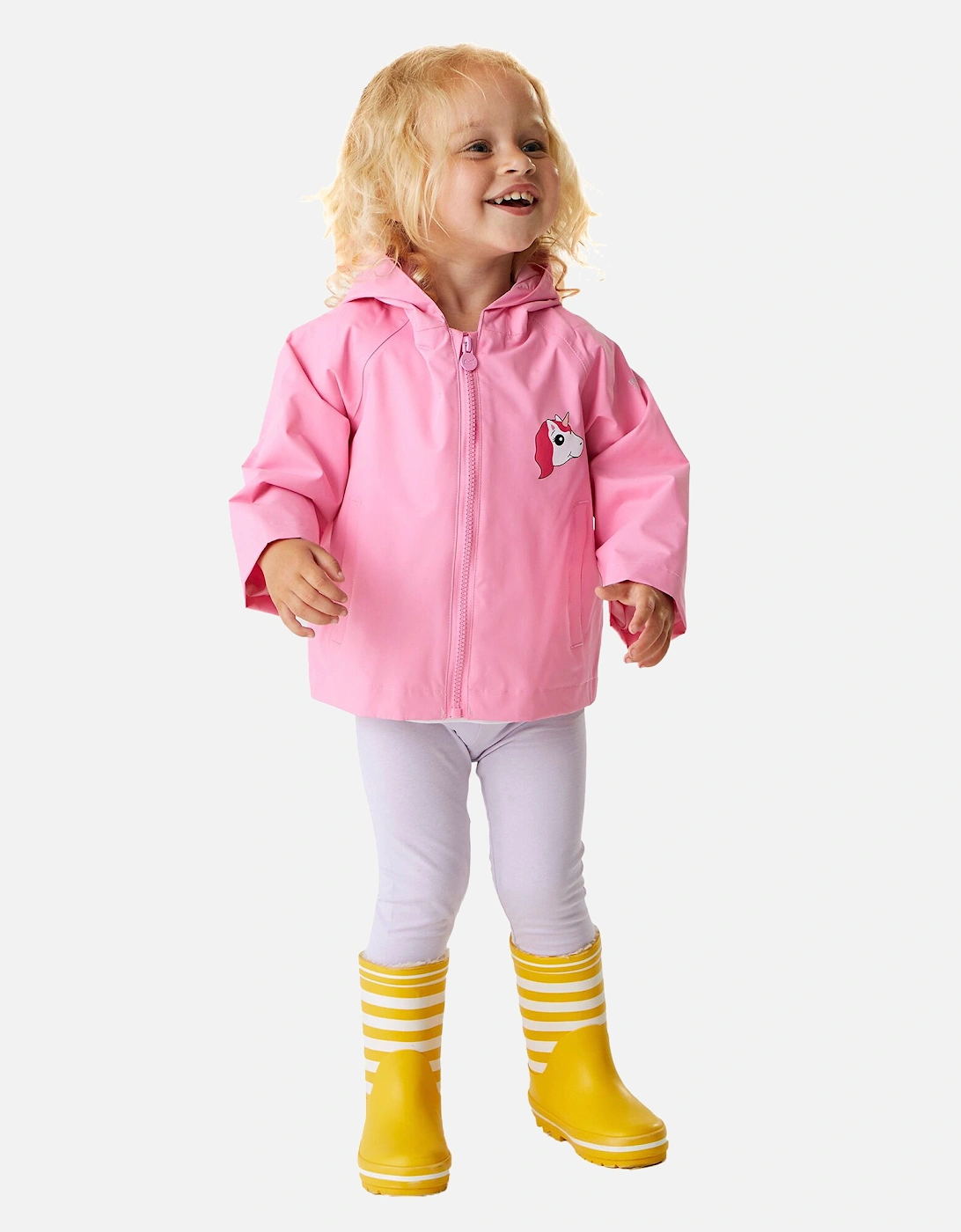 Childrens/Kids Animal Luna The Unicorn Waterproof Jacket