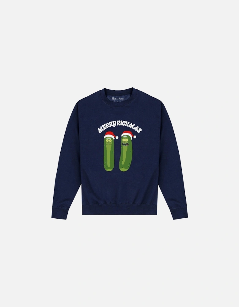 Unisex Adult Pickle Rick Christmas Sweatshirt