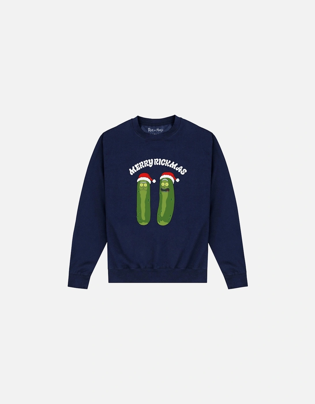Unisex Adult Pickle Rick Christmas Sweatshirt, 4 of 3