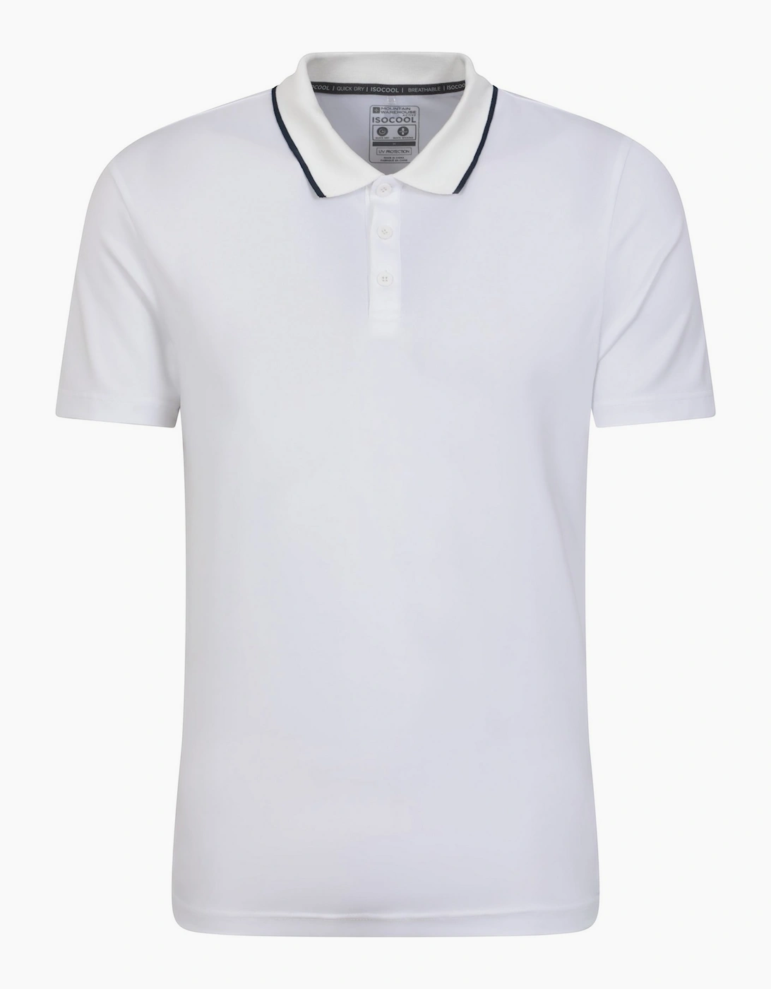 Mountain Warehouse Men's Mountain Warehouse Mens Tournament IsoCool Polo Shirt - White