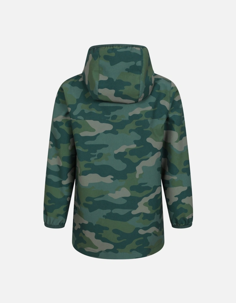 Childrens/Kids Camo Waterproof Jacket