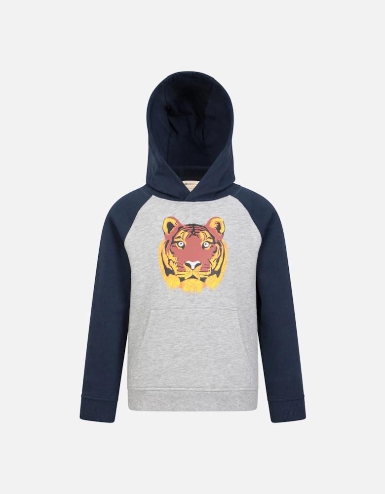 Childrens/Kids Terry Tiger Organic Hoodie