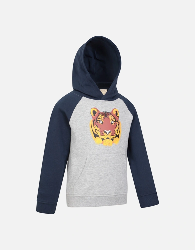 Childrens/Kids Terry Tiger Organic Hoodie