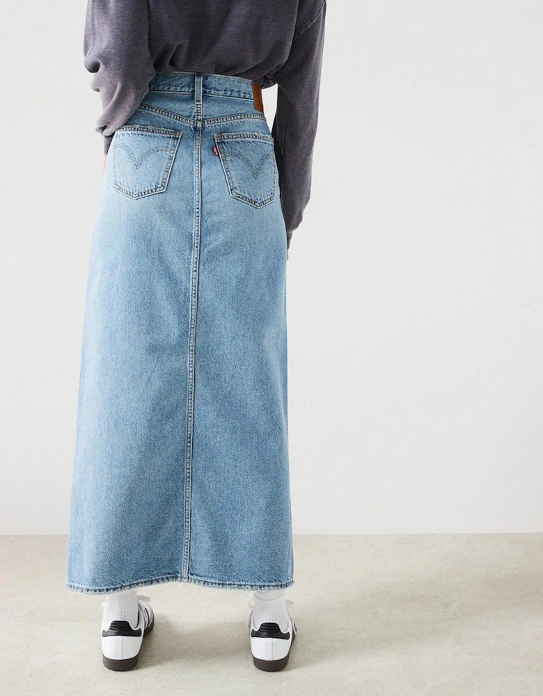 Maxi Denim Skirt - Please Hold