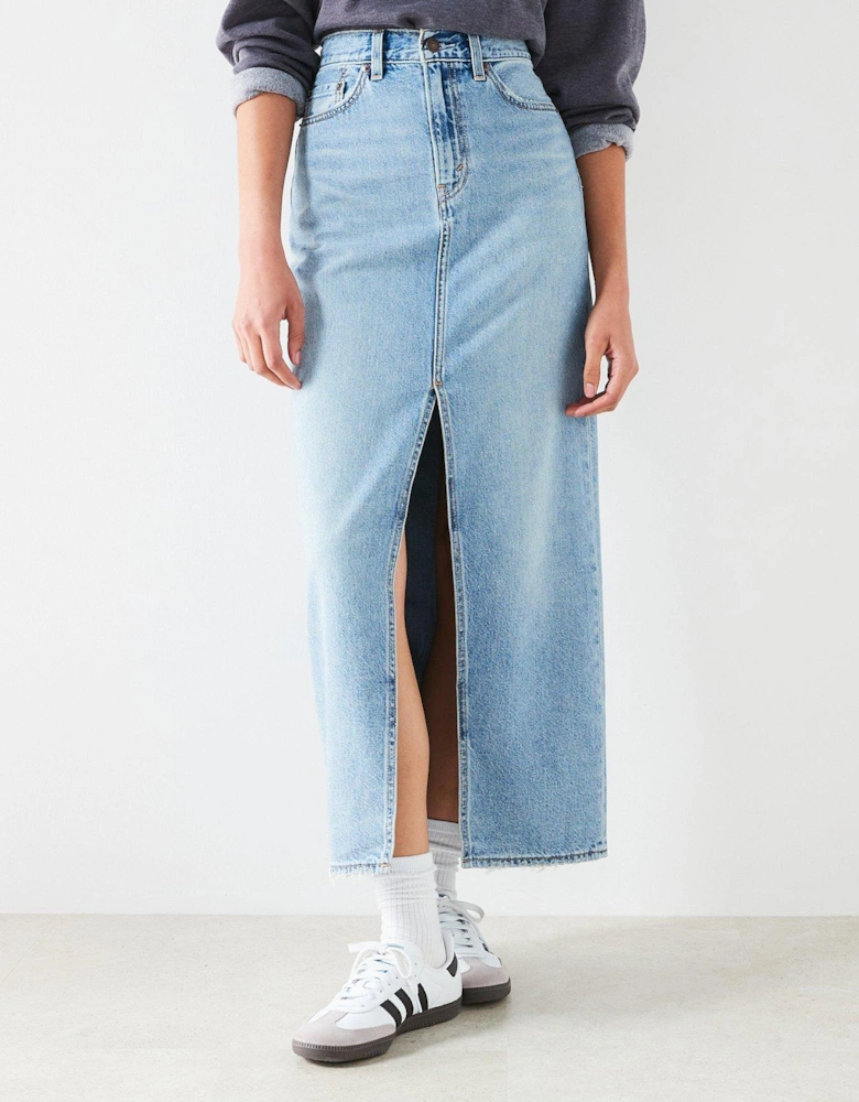 Maxi Denim Skirt - Please Hold