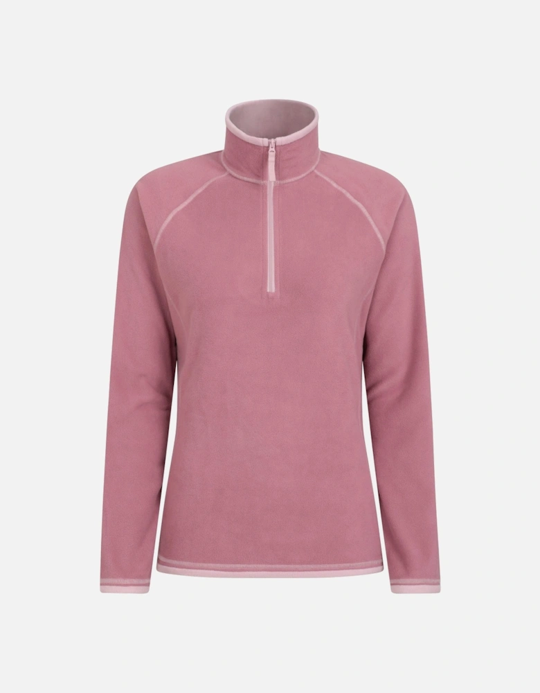 Womens/Ladies Montana Half Zip Fleece Top