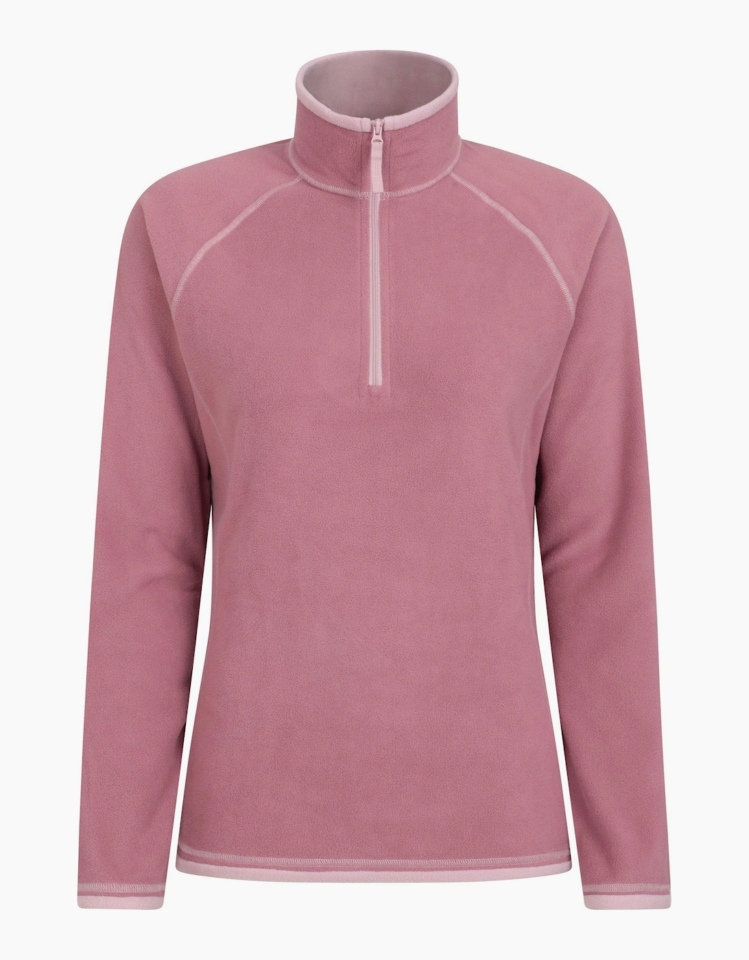 Women's Mountain Warehouse Womens/Ladies Montana Half Zip Fleece Top - Pink - Size, 20