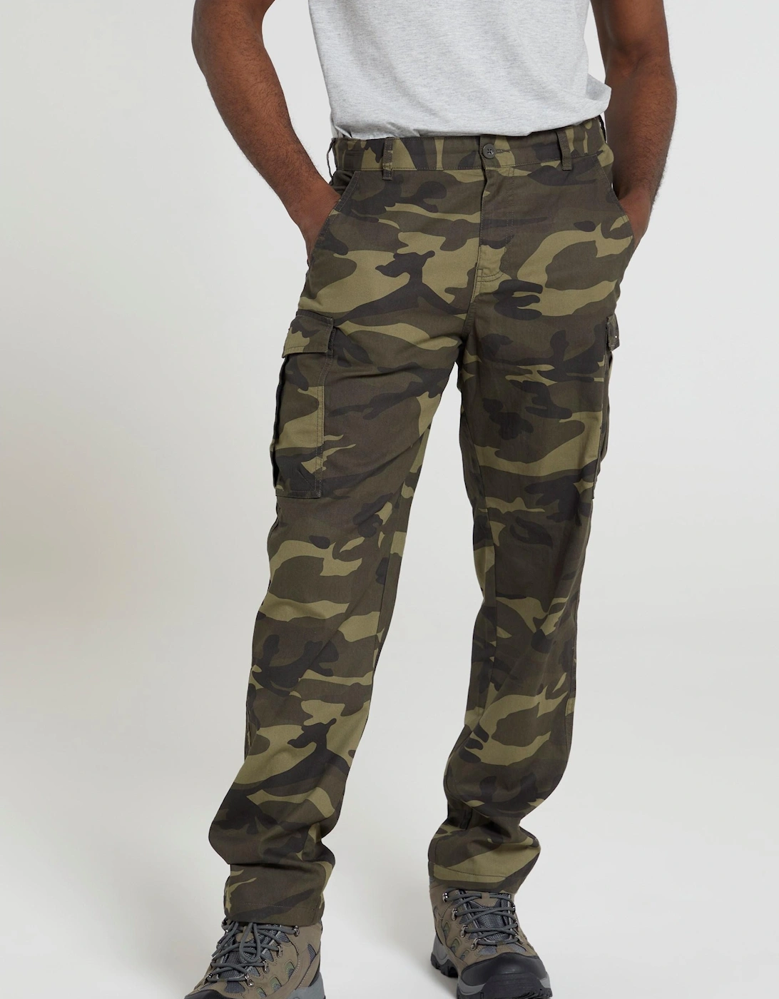 Mens Lakeside Camo Cargo Trousers, 2 of 1