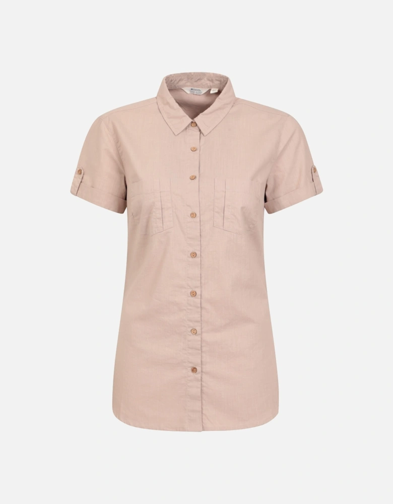 Womens/Ladies Coconut Short-Sleeved Shirt