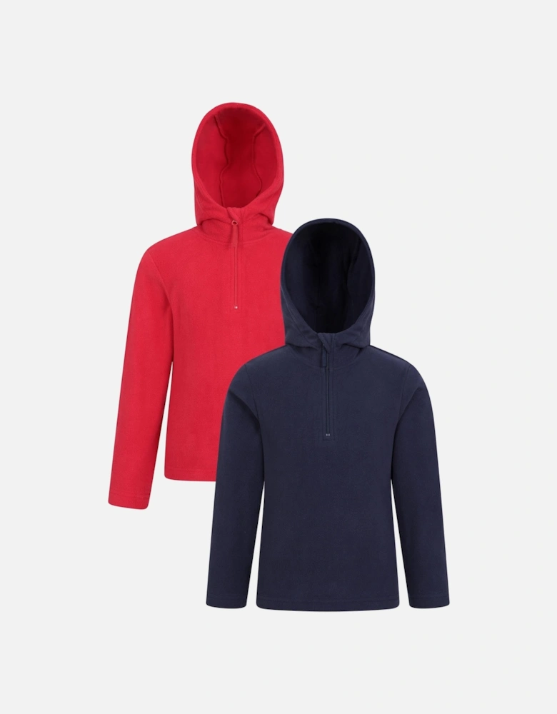 Childrens/Kids Camber Quarter Zip Hoodie (Pack of 2)