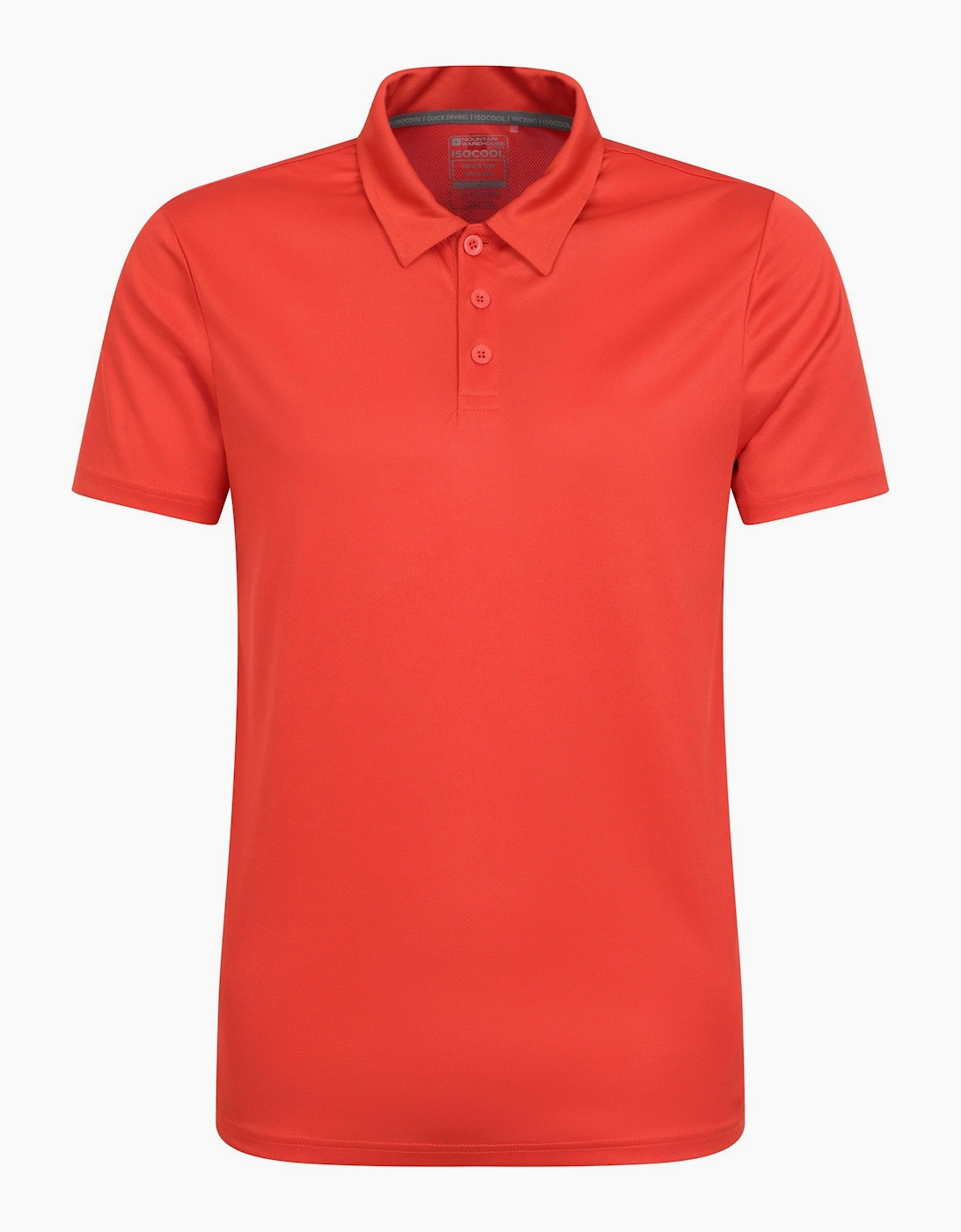 Mountain Warehouse Men's Orange Endurance Isocool Polo Shirt - Size: 40