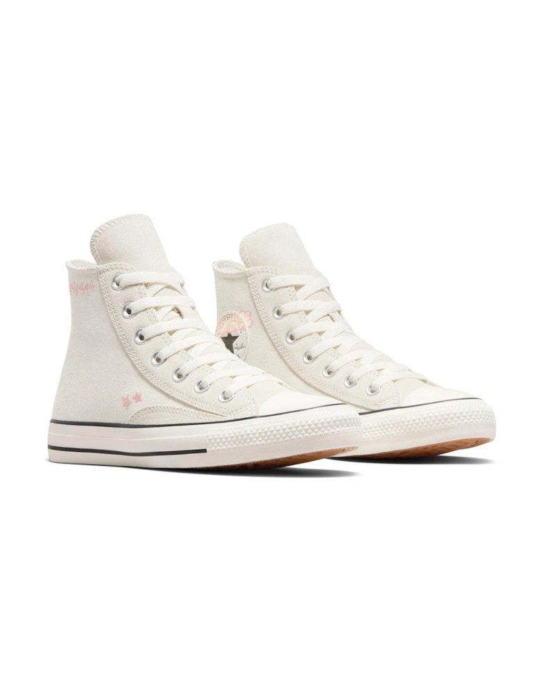 Womens Hi Top Trainers - Off White