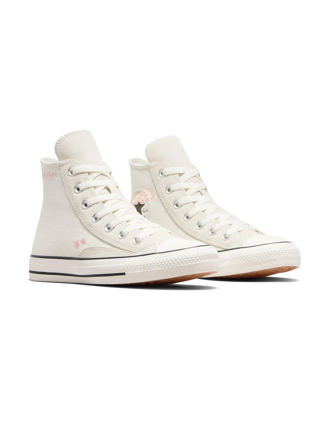 Womens Hi Top Trainers - Off White