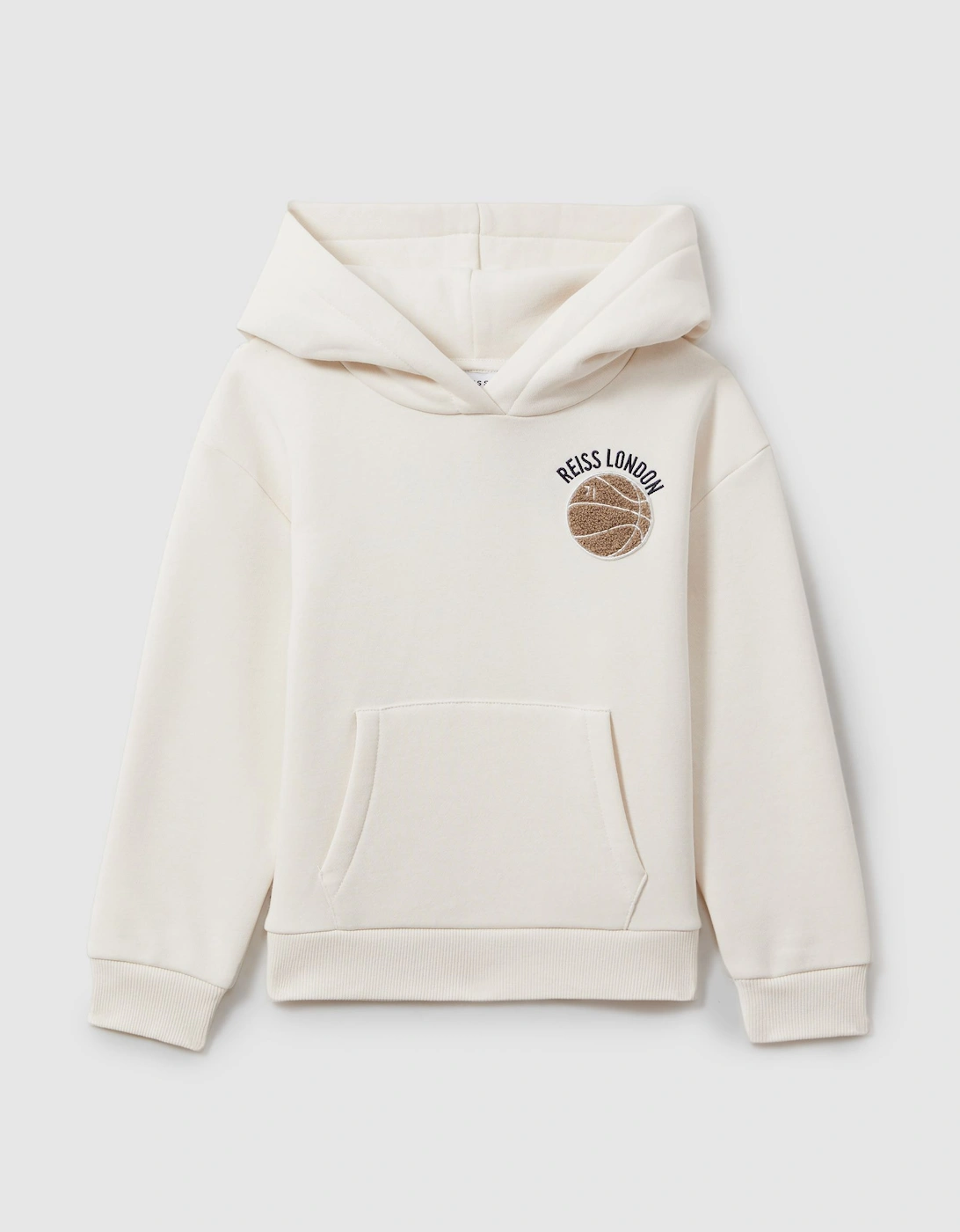 Relaxed Embroidered Basketball Hoodie, 2 of 1