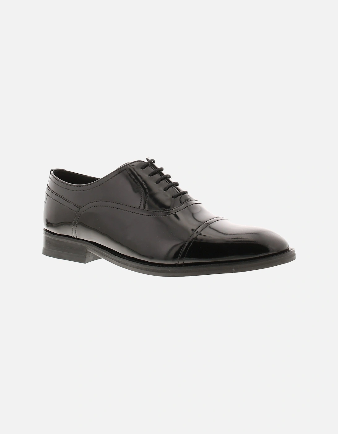 Mens Shoes Lace Up Carlenp Oxford Derby Smart Leather Black UK Size, 6 of 5