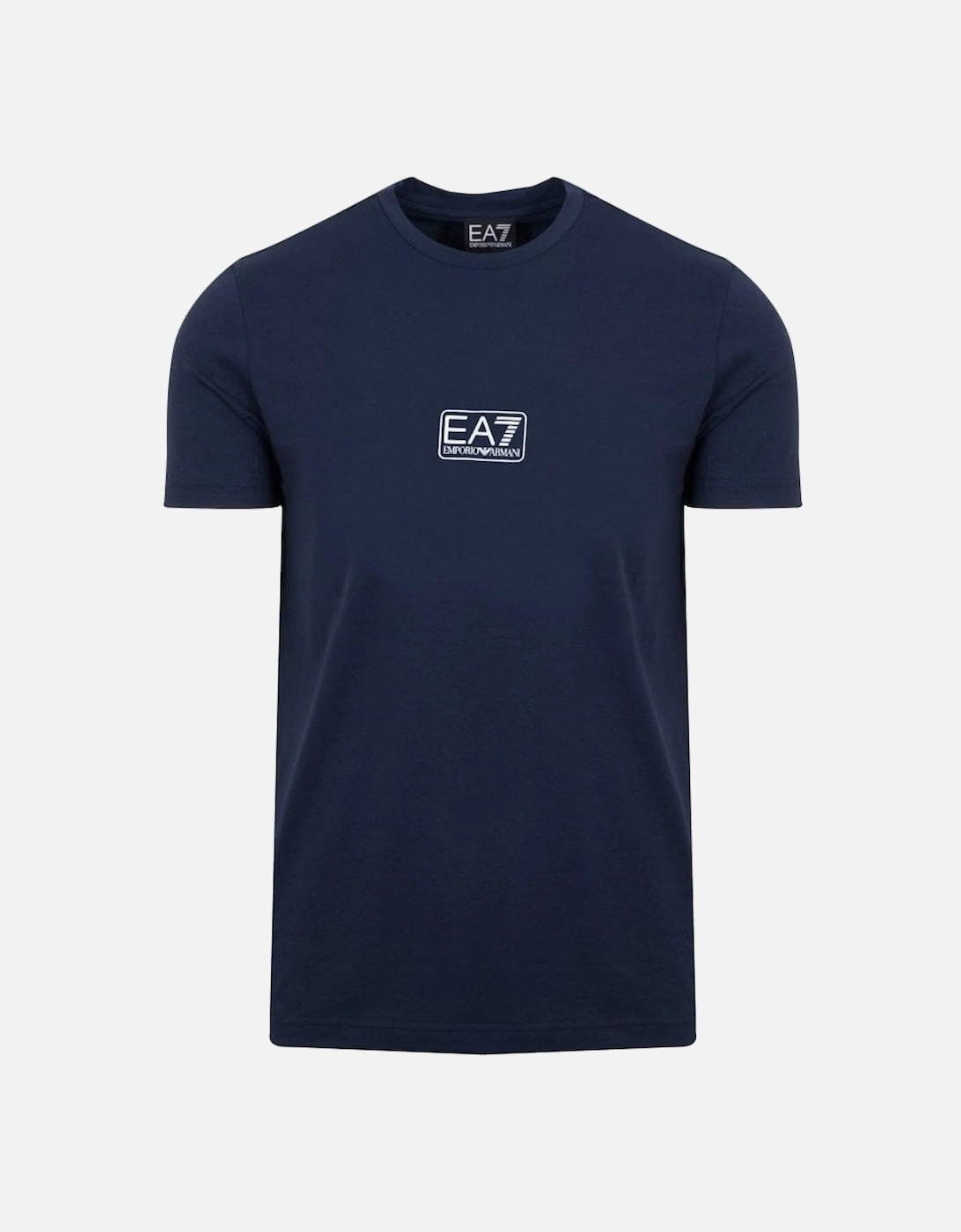 Cotton Printed Logo Navy T-Shirt, 3 of 2