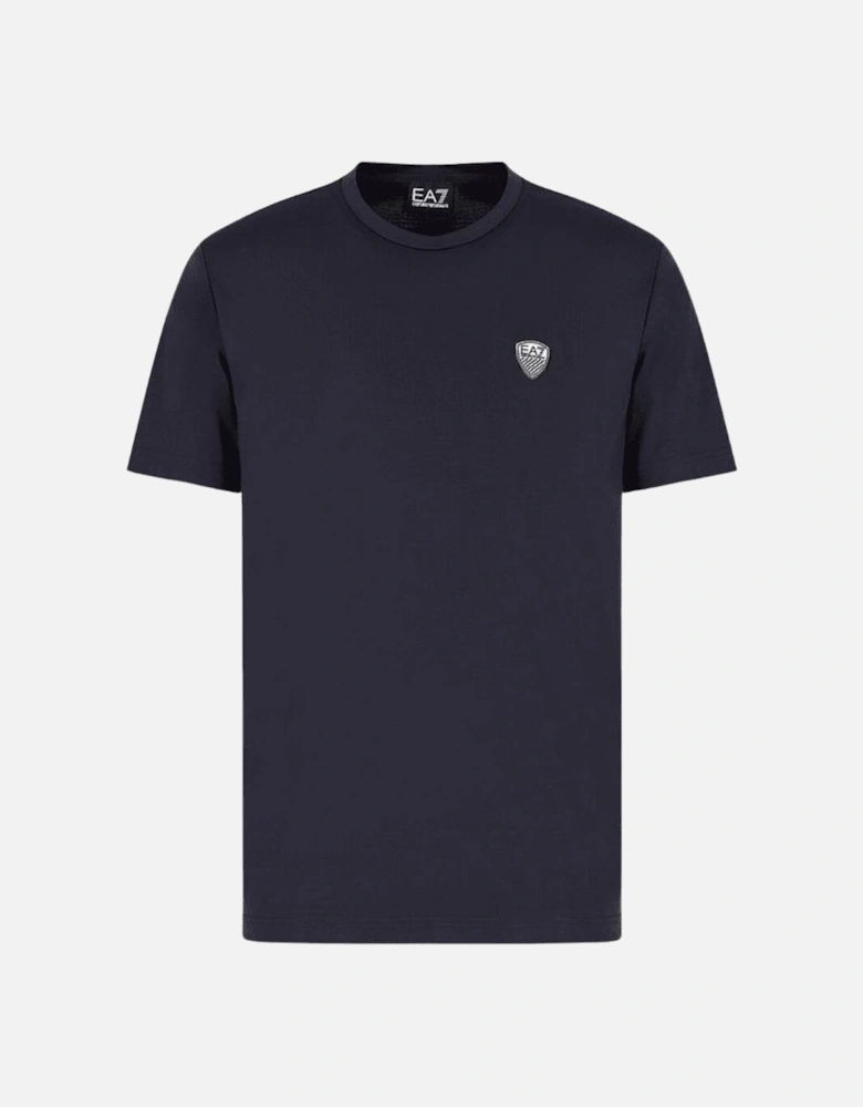 Basic Crest Logo Navy T-Shirt