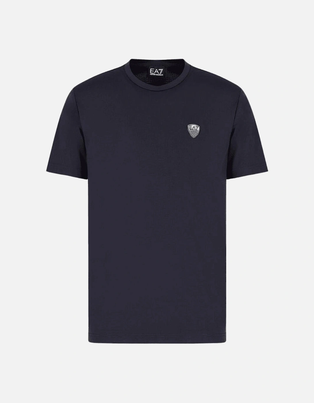 Basic Crest Logo Navy T-Shirt, 4 of 3