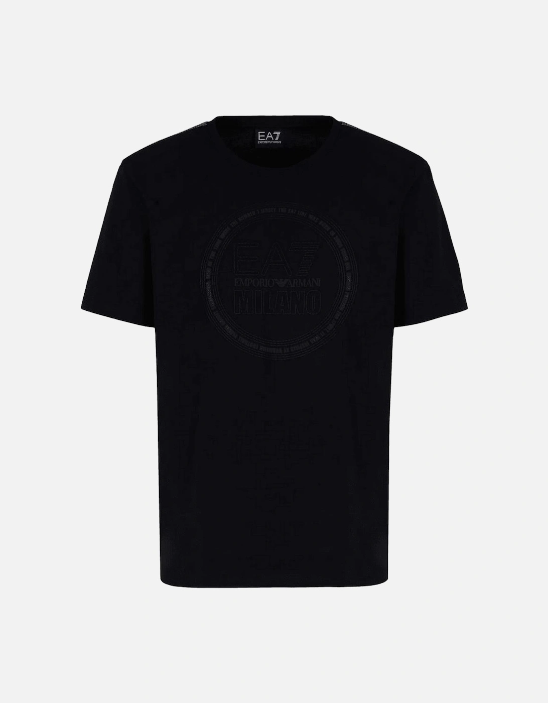 Cotton Round Logo Black T-Shirt, 4 of 3