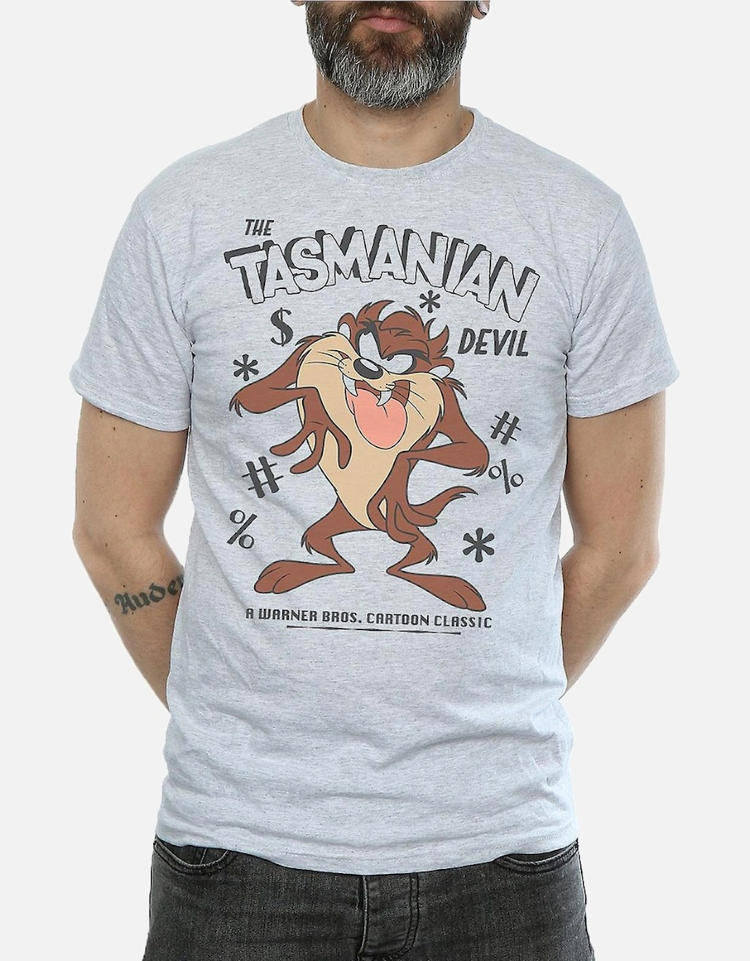 Mens Tasmanian Devil Vintage T-Shirt, 5 of 4