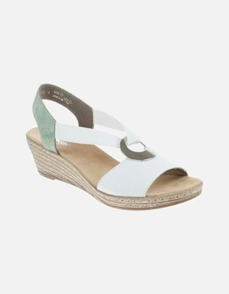 Womens sandals 624H6 80 white combi
