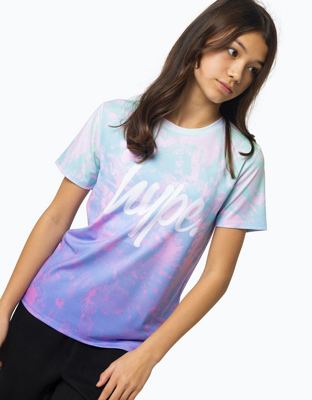 Girls Multi Pastel Tie Dye T-shirt