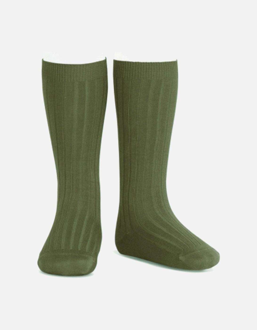 Green Ribbed Knee Socks, 2 of 1