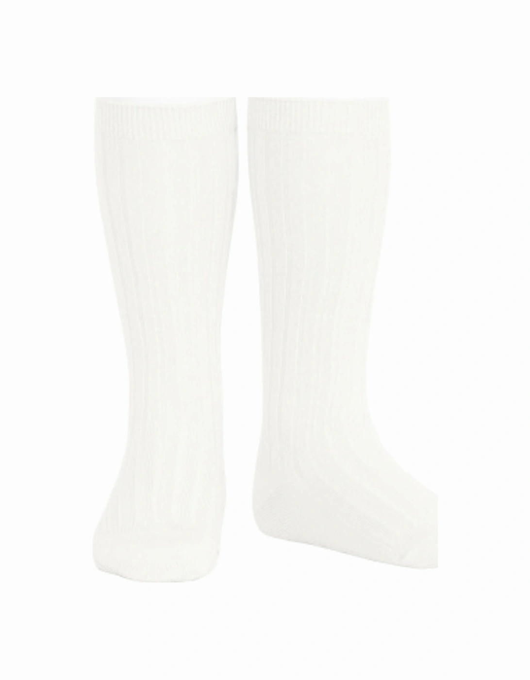 Ivory Ribbed Knee Socks, 3 of 2