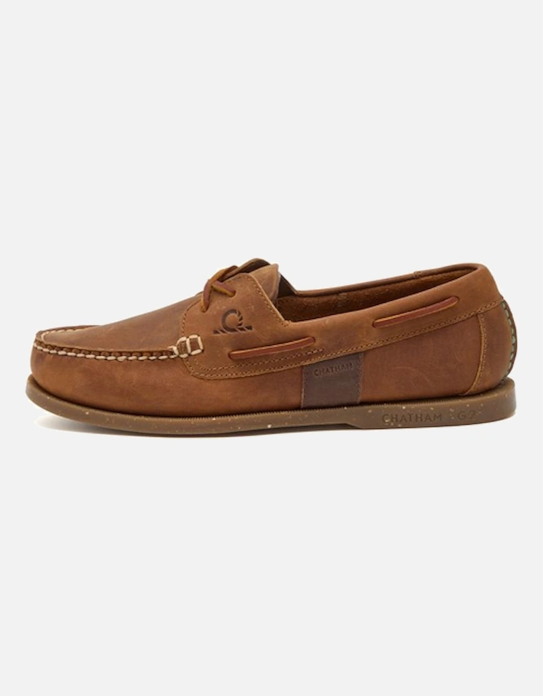 Men's Java II G2 Premium Leather Sustainable Deck Shoe Walnut