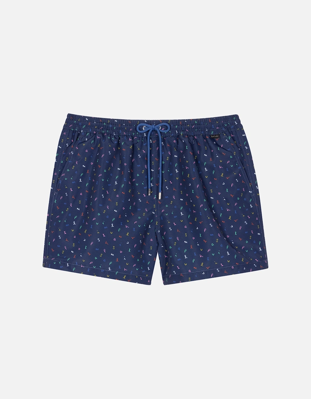 Letters Swim Shorts, Navy, 3 of 2