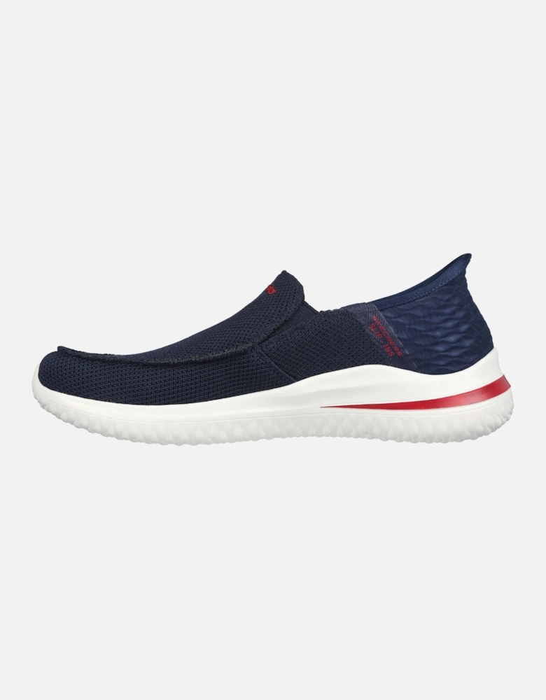 Mens Delson 3.0 Cabrino Slip-ins Memory Foam Trainers - Navy