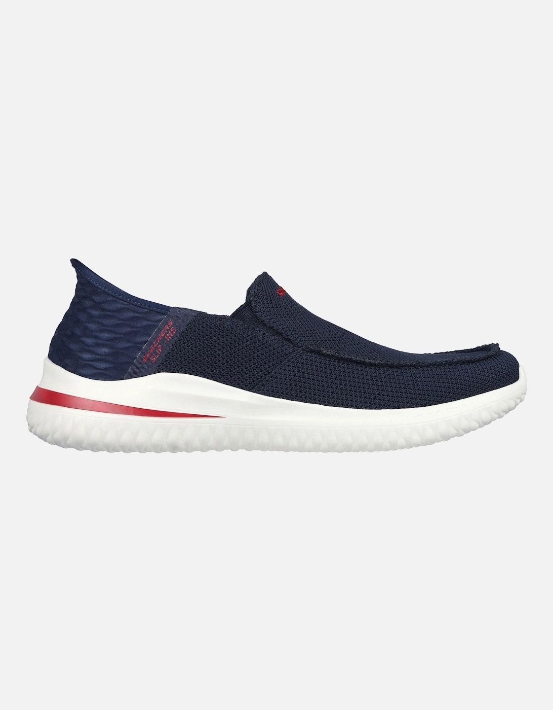 Mens Delson 3.0 Cabrino Slip-ins Memory Foam Trainers - Navy, 6 of 5