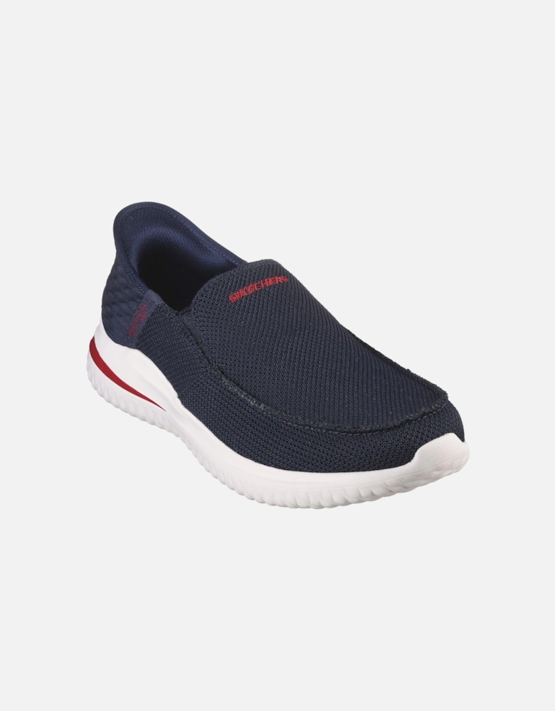 Mens Delson 3.0 Cabrino Slip-ins Memory Foam Trainers - Navy
