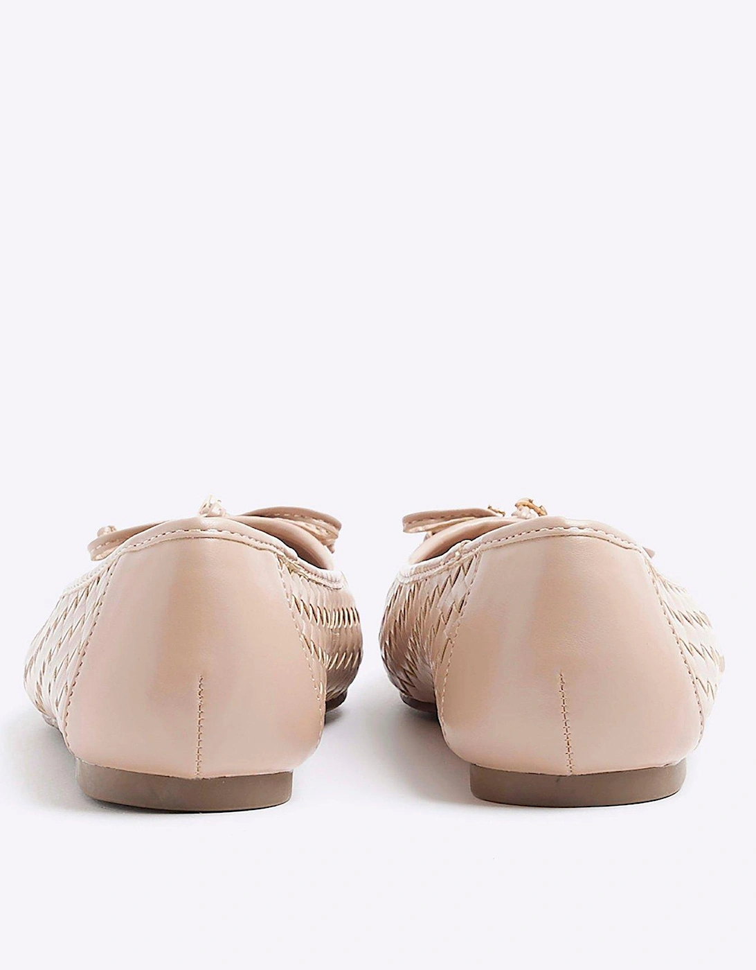 Bow Ballerina Shoe - Beige