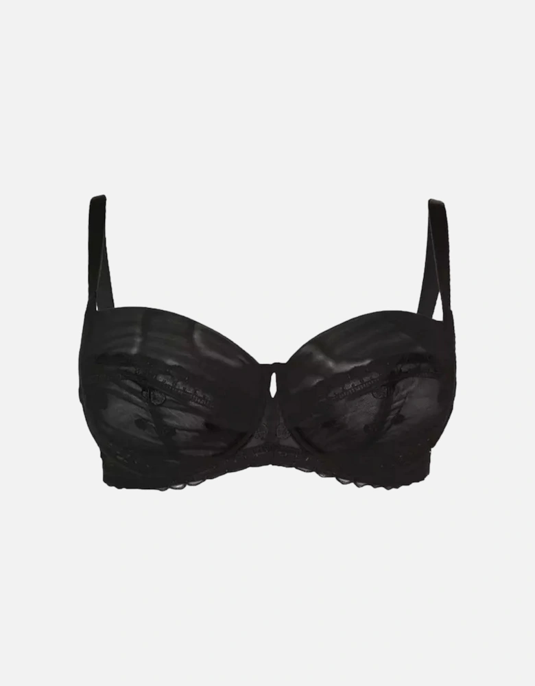 Womens/Ladies Spotted Embroidered Bra